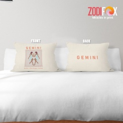 favorite Gemini Curious Throw Pillow birthday zodiac presents for astrology lovers – GEMINI-PL0023