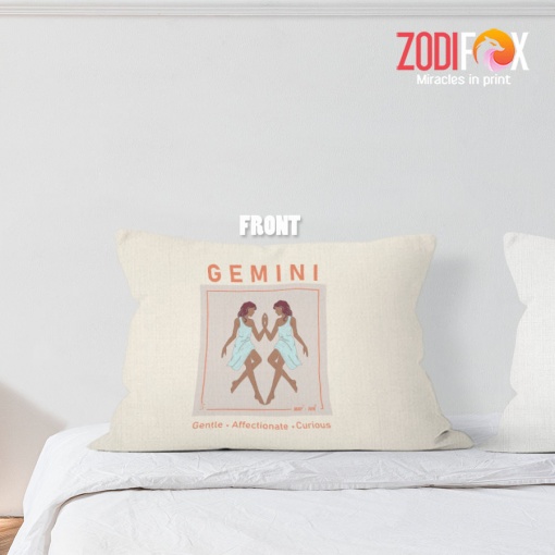 funny Gemini Curious Throw Pillow signs of the zodiac gifts – GEMINI-PL0023
