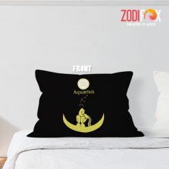 favorite Aquarius Gold Throw Pillow zodiac sign presents for astrology lovers – AQUARIUS-PL0023