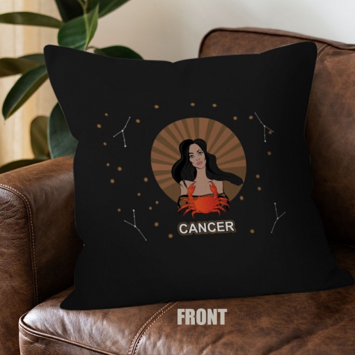 best Cancer Woman Throw Pillow birthday zodiac gifts for astrology lovers – CANCER-PL0023