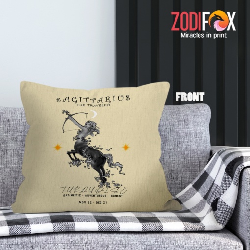 cool Sagittarius Honest Throw Pillow gifts based on zodiac signs – SAGITTARIUS-PL0023