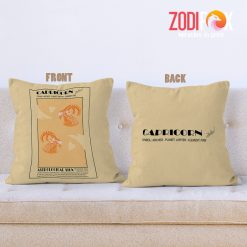 unique Capricorn Element Throw Pillow zodiac sign gifts for horoscope and astrology lovers – CAPRICORN-PL0023