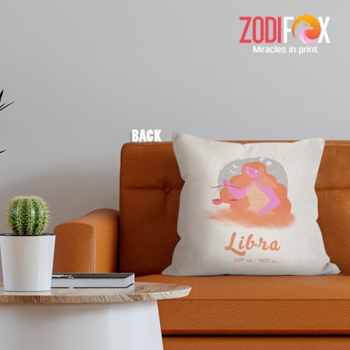 nice Libra Girl Throw Pillow gifts according to zodiac signs – LIBRA-PL0023