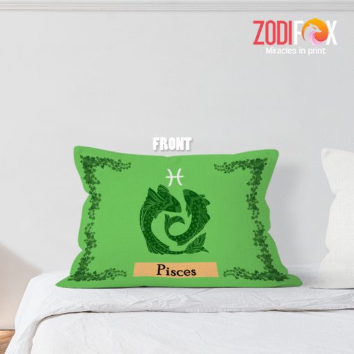 various Pisces Leaf Throw Pillow zodiac inspired gifts – PISCES-PL0024