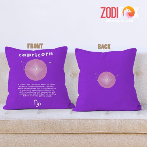 cool Capricorn Cardinal Throw Pillow zodiac sign gifts for horoscope and astrology lovers – CAPRICORN-PL0024