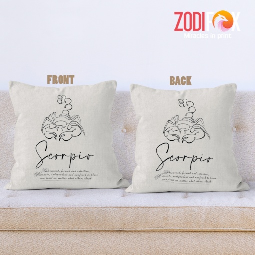 awesome Scorpio Blaze Throw Pillow zodiac sign presents for astrology lovers – SCORPIO-PL0024