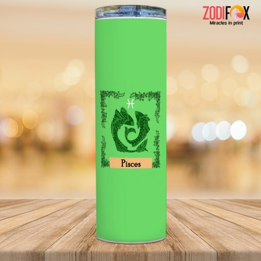 meaningful Pisces Natural Tumbler astrology horoscope zodiac gifts for man and woman – PISCES-T0024