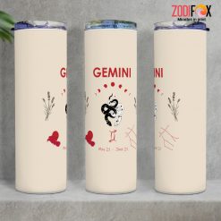 interested Gemini Snake Tumbler birthday zodiac sign presents for horoscope and astrology lovers – GEMINI-T0024