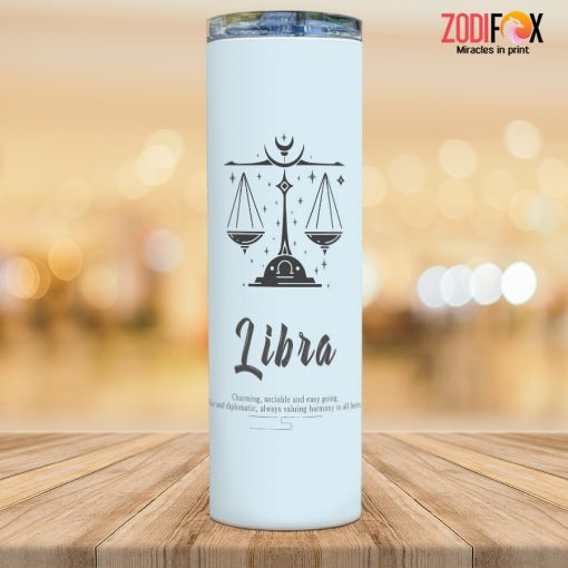 dramatic great Libra Black Tumbler birthday zodiac gifts for horoscope and astrology lovers signs of the zodiac gifts – LIBRA-T0024
