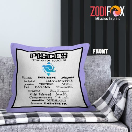 various Pisces Trusting Throw Pillow zodiac gifts for horoscope and astrology lovers – PISCES-PL0025