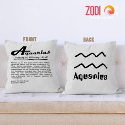 hot Aquarius Dynamic Throw Pillow zodiac sign presents for horoscope lovers – AQUARIUS-PL0025