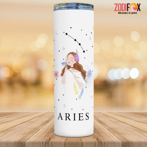 meaningful Aries Girl Tumbler birthday zodiac presents for horoscope and astrology lovers – ARIES-T0025
