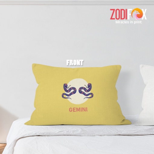 eye-catching Gemini Snake Throw Pillow sign gifts – GEMINI-PL0026