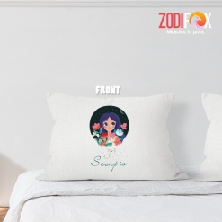 exciting Scorpio Girl Throw Pillow zodiac inspired gifts – SCORPIO-PL0026