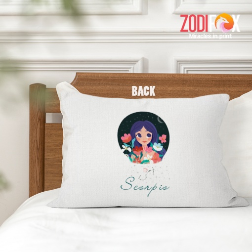 eye-catching Scorpio Girl Throw Pillow birthday zodiac sign gifts for astrology lovers – SCORPIO-PL0026