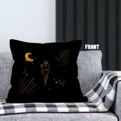 awesome Cancer Gold Throw Pillow gifts based on zodiac signs – CANCER-PL0026