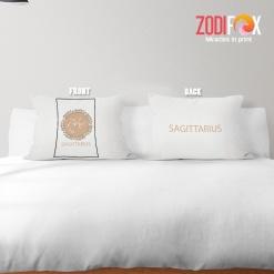 lively Sagittarius Leaf Throw Pillow birthday zodiac sign presents for horoscope and astrology lovers – SAGITTARIUS-PL0027