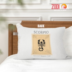 pretty Scorpio Determined Throw Pillow birthday zodiac gifts for horoscope and astrology lovers – SCORPIO-PL0027