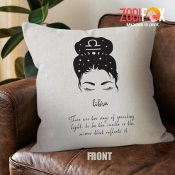 best Libra Woman Throw Pillow zodiac presents for astrology lovers – LIBRA-PL0027