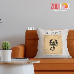 great Scorpio Determined Throw Pillow zodiac sign gifts for astrology lovers – SCORPIO-PL0027