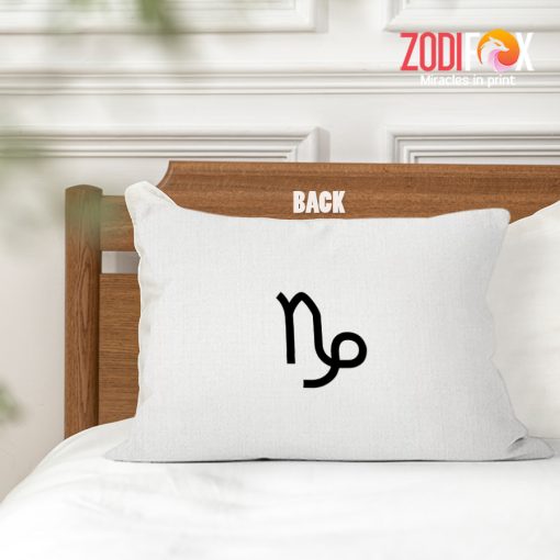 funny Capricorn Black Throw Pillow birthday zodiac gifts for horoscope and astrology lovers – CAPRICORN-PL0028