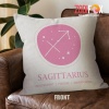 funny Sagittarius Positive Throw Pillow zodiac presents for astrology lovers – SAGITTARIUS-PL0028
