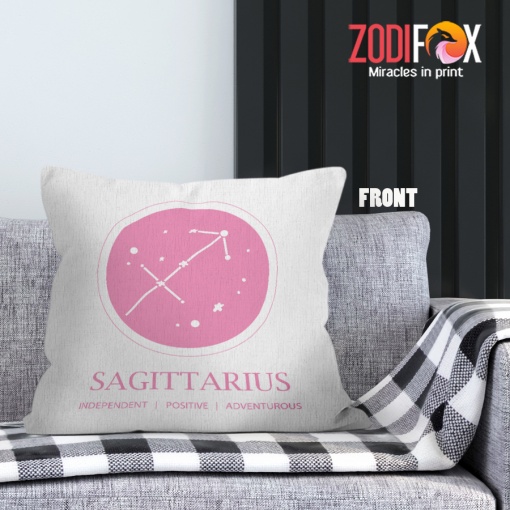 hot Sagittarius Positive Throw Pillow zodiac gifts for horoscope and astrology lovers – SAGITTARIUS-PL0028