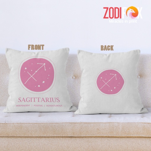 wonderful Sagittarius Positive Throw Pillow zodiac gifts for astrology lovers – SAGITTARIUS-PL0028