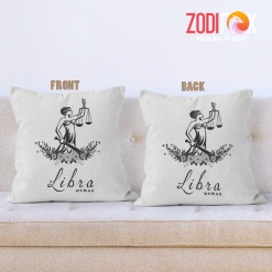 dramatic Libra Venus Throw Pillow birthday zodiac sign presents for horoscope and astrology lovers – LIBRA-PL0028