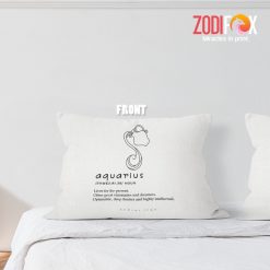 personality Aquarius Dreamer Throw Pillow zodiac inspired gifts – AQUARIUS-PL0029