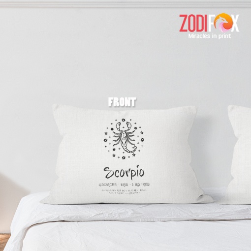 unique Scorpio Brave Throw Pillow sign gifts – SCORPIO-PL0029