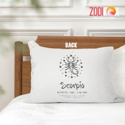 special Scorpio Brave Throw Pillow astrology presents – SCORPIO-PL0029