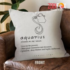 various Aquarius Dreamer Throw Pillow birthday zodiac sign gifts for horoscope and astrology lovers – AQUARIUS-PL0029