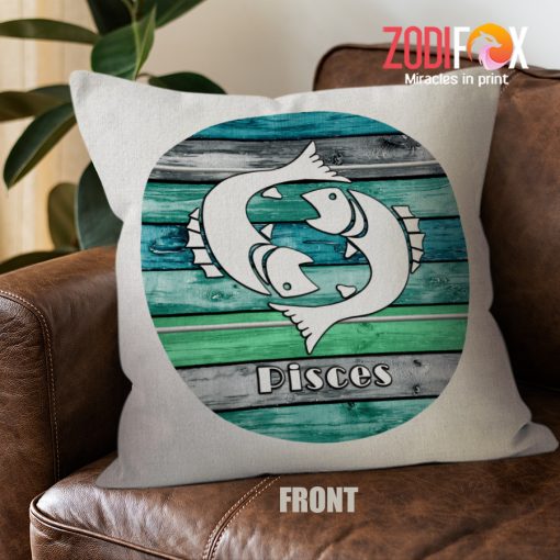 various Pisces Wood Throw Pillow birthday zodiac sign gifts for horoscope and astrology lovers – PISCES-PL0029