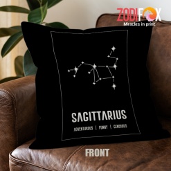 cheap eye-catching Sagittarius Generous Throw Pillow gifts based on zodiac signs birthday zodiac gifts for astrology lovers – SAGITTARIUS-PL0029