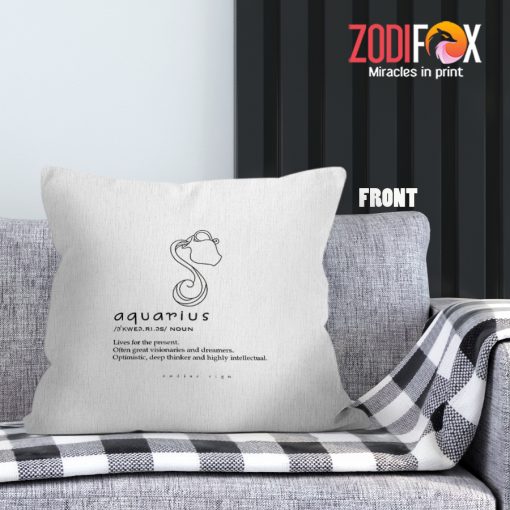 wonderful Aquarius Dreamer Throw Pillow zodiac related gifts – AQUARIUS-PL0029