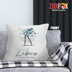 interested Libra Idealistic Throw Pillow zodiac gifts for horoscope and astrology lovers – LIBRA-PL0029