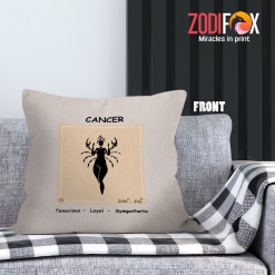 cool Cancer Sympathetic Throw Pillow zodiac related gifts – CANCER-PL0003