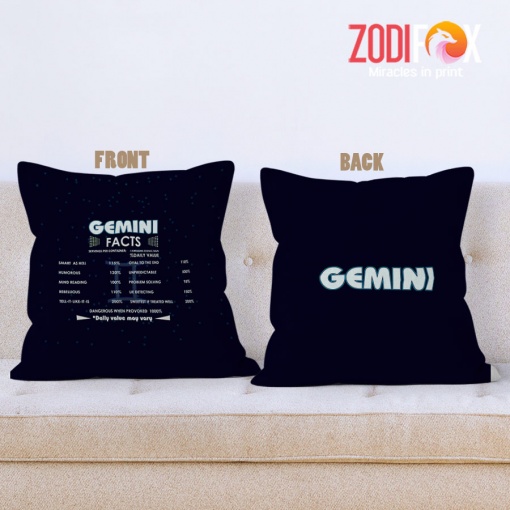 best Gemini Humorous Throw Pillow birthday zodiac sign presents for horoscope and astrology lovers – GEMINI-PL0003