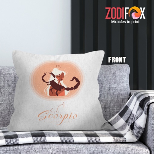 latest Scorpio Girl Throw Pillow zodiac gifts for horoscope and astrology lovers – SCORPIO-PL0003
