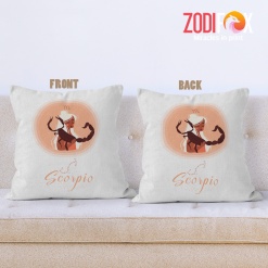 interested Scorpio Girl Throw Pillow zodiac gifts for astrology lovers – SCORPIO-PL0003