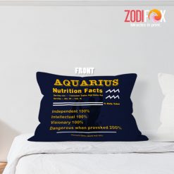 eye-catching Aquarius Facts Throw Pillow astrology horoscope zodiac gifts for man and woman – AQUARIUS-PL0030