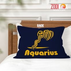 amazing Aquarius Facts Throw Pillow astrology horoscope zodiac gifts for man and woman – AQUARIUS-PL0030