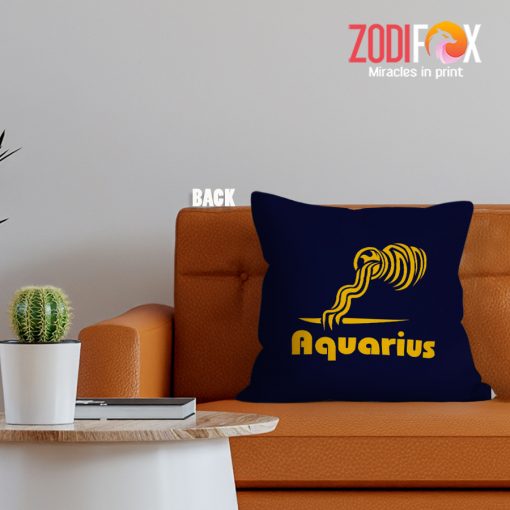 hot Aquarius Facts Throw Pillow zodiac sign presents – AQUARIUS-PL0030
