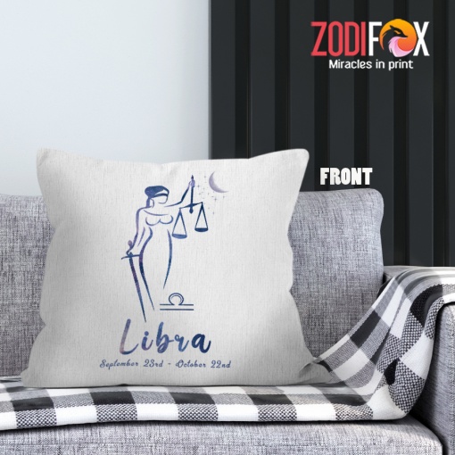 nice dramatic Libra Moon Throw Pillow zodiac sign presents for horoscope lovers zodiac sign presents – LIBRA-PL0030