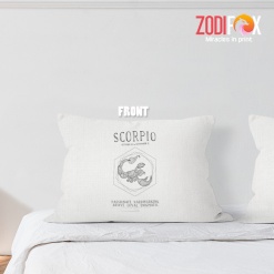 lovely Scorpio Loyal Throw Pillow zodiac birthday gifts – SCORPIO-PL0031