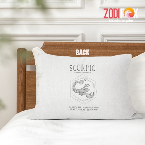 cute Scorpio Loyal Throw Pillow birthday zodiac presents for horoscope and astrology lovers – SCORPIO-PL0031