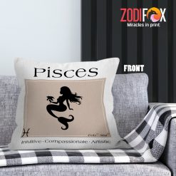 great Pisces Artistic Throw Pillow zodiac-themed gifts – PISCES-PL0031