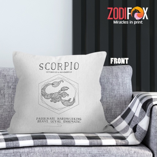 novelty Scorpio Loyal Throw Pillow zodiac-themed gifts – SCORPIO-PL0031