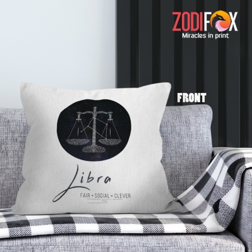 awesome Libra Fair Throw Pillow zodiac related gifts – LIBRA-PL0031